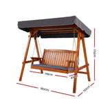 NNEDSZ Swing Chair Garden Bench Canopy 3 Seater Outdoor Furniture