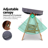 NNEDSZ Swing Chair Garden Bench Canopy 3 Seater Outdoor Furniture