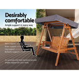 NNEDSZ Swing Chair Garden Bench Canopy 3 Seater Outdoor Furniture