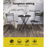 NNEDSZ Outdoor Setting Table and Chairs Folding Patio Furniture Bistro Set
