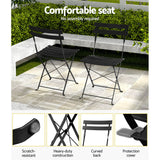 NNEDSZ Outdoor Setting Table and Chairs Folding Patio Furniture Bistro Set