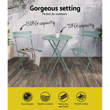 NNEDSZ Outdoor Setting Table and Chairs Bistro Set Folding Patio Furniture