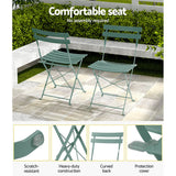 NNEDSZ Outdoor Setting Table and Chairs Bistro Set Folding Patio Furniture