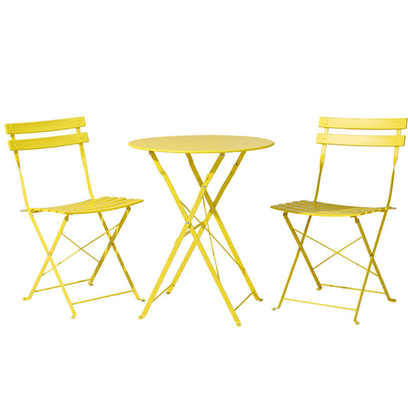 NNEDSZ Outdoor Setting Bistro Set Table and Chairs Folding Patio Furniture