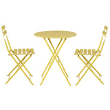 NNEDSZ Outdoor Setting Bistro Set Table and Chairs Folding Patio Furniture
