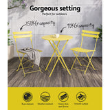 NNEDSZ Outdoor Setting Bistro Set Table and Chairs Folding Patio Furniture