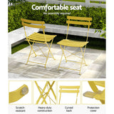 NNEDSZ Outdoor Setting Bistro Set Table and Chairs Folding Patio Furniture