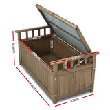 NNEDSZ Outdoor Storage Box Wooden Garden Bench Chest Toy Tool Sheds Furniture