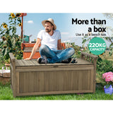 NNEDSZ Outdoor Storage Box Wooden Garden Bench Chest Toy Tool Sheds Furniture
