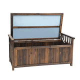 NNEDSZ Outdoor Storage Box Wooden Garden Bench Chest Toy Tool Sheds Furniture
