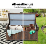 NNEDSZ Outdoor Storage Box Wooden Garden Bench Chest Toy Tool Sheds Furniture
