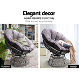 NNEDSZ Papasan Chair - Grey