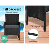 NNEDSZ Garden Furniture Outdoor Lounge Setting Wicker Sofa Patio Storage Cover Black