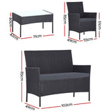 NNEDSZ Garden Furniture Outdoor Lounge Setting Wicker Sofa Patio Storage cover Grey