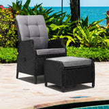 NNEDSZ Recliner Chair Sun lounge Setting Outdoor Furniture Patio Wicker Sofa