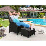 NNEDSZ Recliner Chair Sun lounge Setting Outdoor Furniture Patio Wicker Sofa