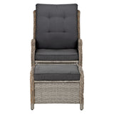 NNEDSZ Recliner Chair Sun lounge Outdoor Setting Patio Furniture Wicker Sofa