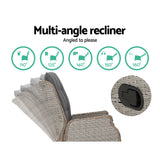NNEDSZ Recliner Chair Sun lounge Outdoor Setting Patio Furniture Wicker Sofa