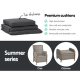 NNEDSZ Recliner Chair Sun lounge Outdoor Setting Patio Furniture Wicker Sofa
