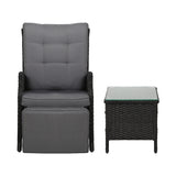 NNEDSZ Recliner Chairs Sun lounge Setting Outdoor Furniture Patio Wicker Sofa