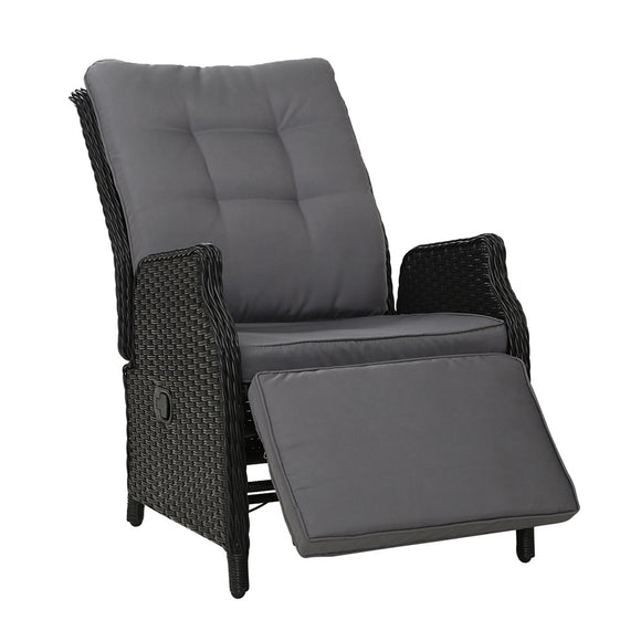 NNEDSZ Recliner Chair Sun lounge Setting Outdoor Furniture Patio Wicker Sofa