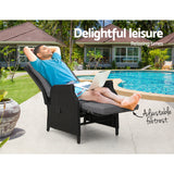 NNEDSZ Recliner Chair Sun lounge Setting Outdoor Furniture Patio Wicker Sofa