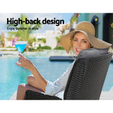NNEDSZ Recliner Chair Sun lounge Setting Outdoor Furniture Patio Wicker Sofa