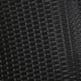 NNEDSZ Set of 2 Recliner Chairs Sun lounge Outdoor Furniture Setting Patio Wicker Sofa Black