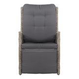 NNEDSZ Sun lounge Setting Recliner Chair Outdoor Furniture Patio Wicker Sofa