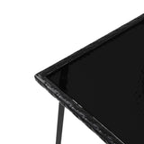 NNEDSZ 3 Piece Outdoor Chair Rocking Set - Black