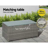 NNEDSZ Outdoor Furniture Sofa Set 4-Seater Wicker Lounge Setting Table Chairs