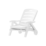 NNEDSZ Sun Lounger Folding Chaise Lounge Chair Wheels Patio Outdoor Furniture