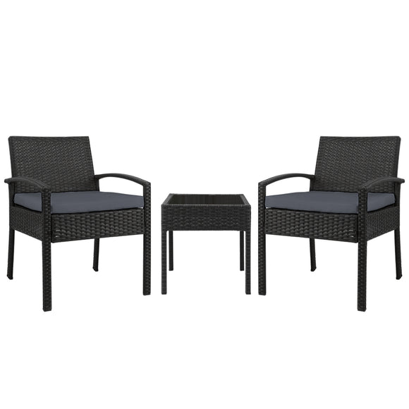NNEDSZ 3-piece Outdoor Set - Black