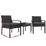 NNEDSZ 3-piece Outdoor Set - Black