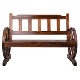 NNEDSZ Wooden Wagon Wheel Chair