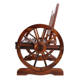NNEDSZ Wooden Wagon Wheel Chair