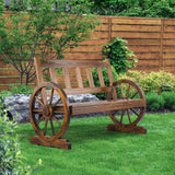 NNEDSZ Wooden Wagon Wheel Chair