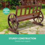 NNEDSZ Wooden Wagon Wheel Chair