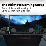 NNEMB Triple Computer Monitor Mount Stand for Desk with 3 Adjustable Arm Holder for 15 to 32 inch Displays