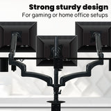 NNEMB Triple Computer Monitor Mount Stand for Desk with 3 Adjustable Arm Holder for 15 to 32 inch Displays