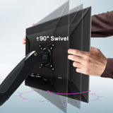 NNEMB Triple Computer Monitor Mount Stand for Desk with 3 Adjustable Arm Holder for 15 to 32 inch Displays