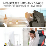 NNEMB Ergonomic Gaming Desk Chair-Height Adjustable Lumbar Support-Mesh Fabric-Faux Leather-Headrest-Black/Red