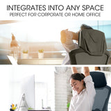 NNEMB Ergonomic Office Desk Chair-Height Adjustable Lumbar Support-Mesh Fabric-Headrest-Black