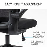 NNEMB Ergonomic Office Desk Chair-Lumbar Support-Mesh Fabric-Adjustable Headrest-Retractable Armrests-Black