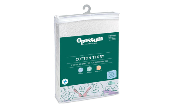 NNEKG Protect A Bed Opossumâ Cotton Terry Waterproof U Shaped Pillow Protector