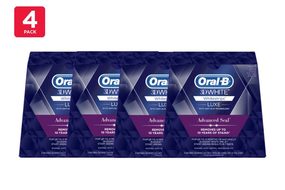 NNEKG Oral B 3D White Advance Seal 14 Strips 4 Pack