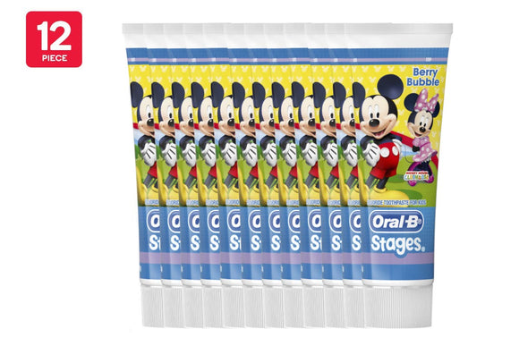 NNEKG Oral B Stages Paste Mickey Mouse 92g 12 Pack