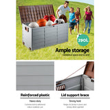 NNEDSZ 290L Outdoor Storage Box - Brown