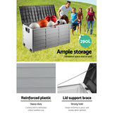 NNEDSZ 290L Outdoor Storage Box - Black