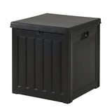 NNEDSZ 80L Outdoor Storage Box Waterproof Container Indoor Garden Toy Tool Shed